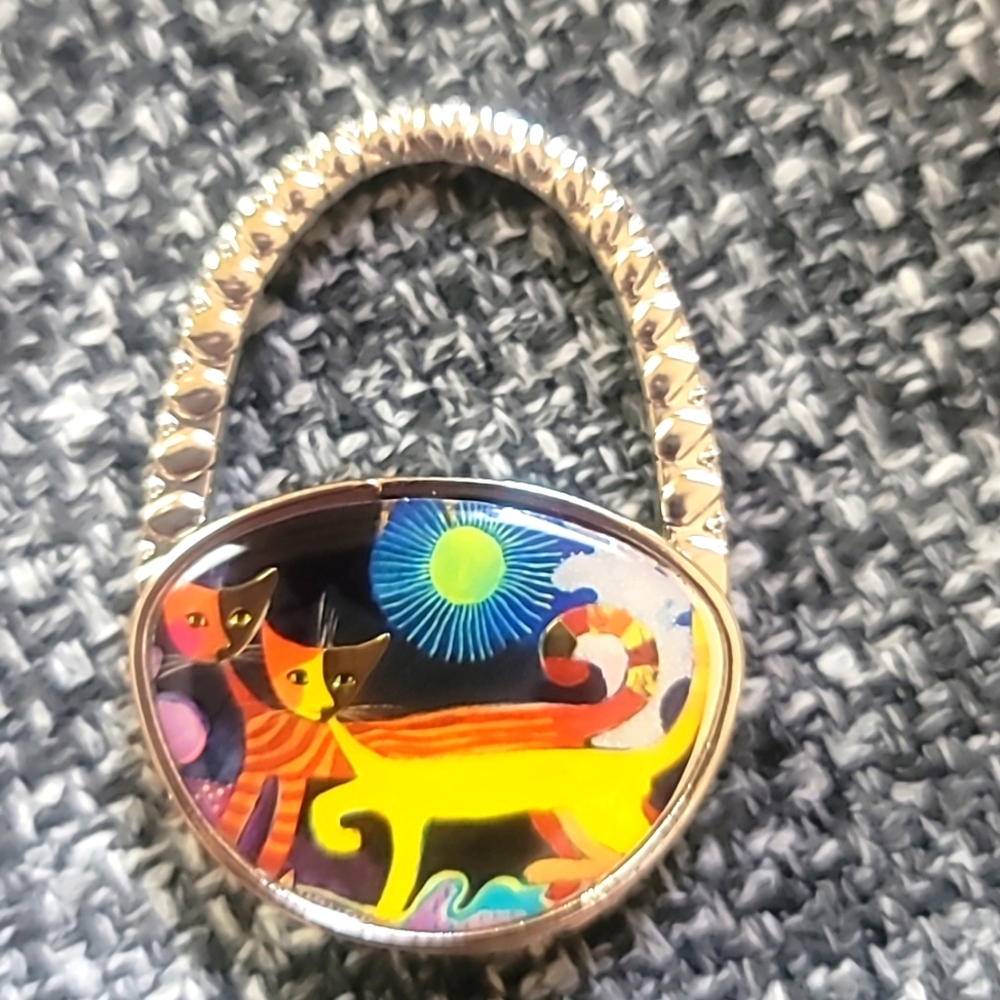 Hook purse holder for table foldable